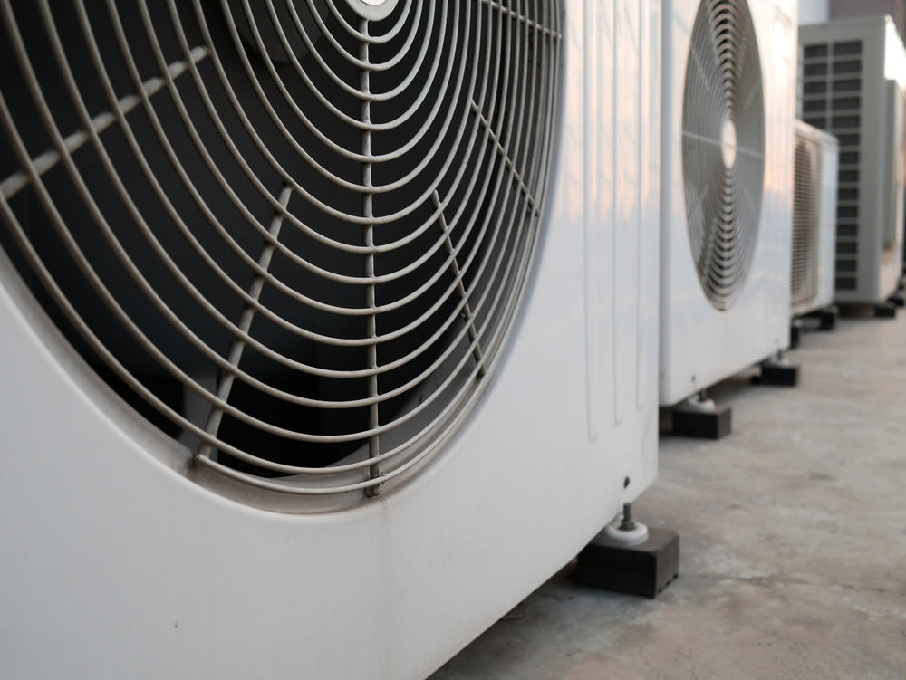 closeup of ac units.