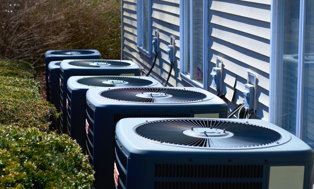 line up of ac units.